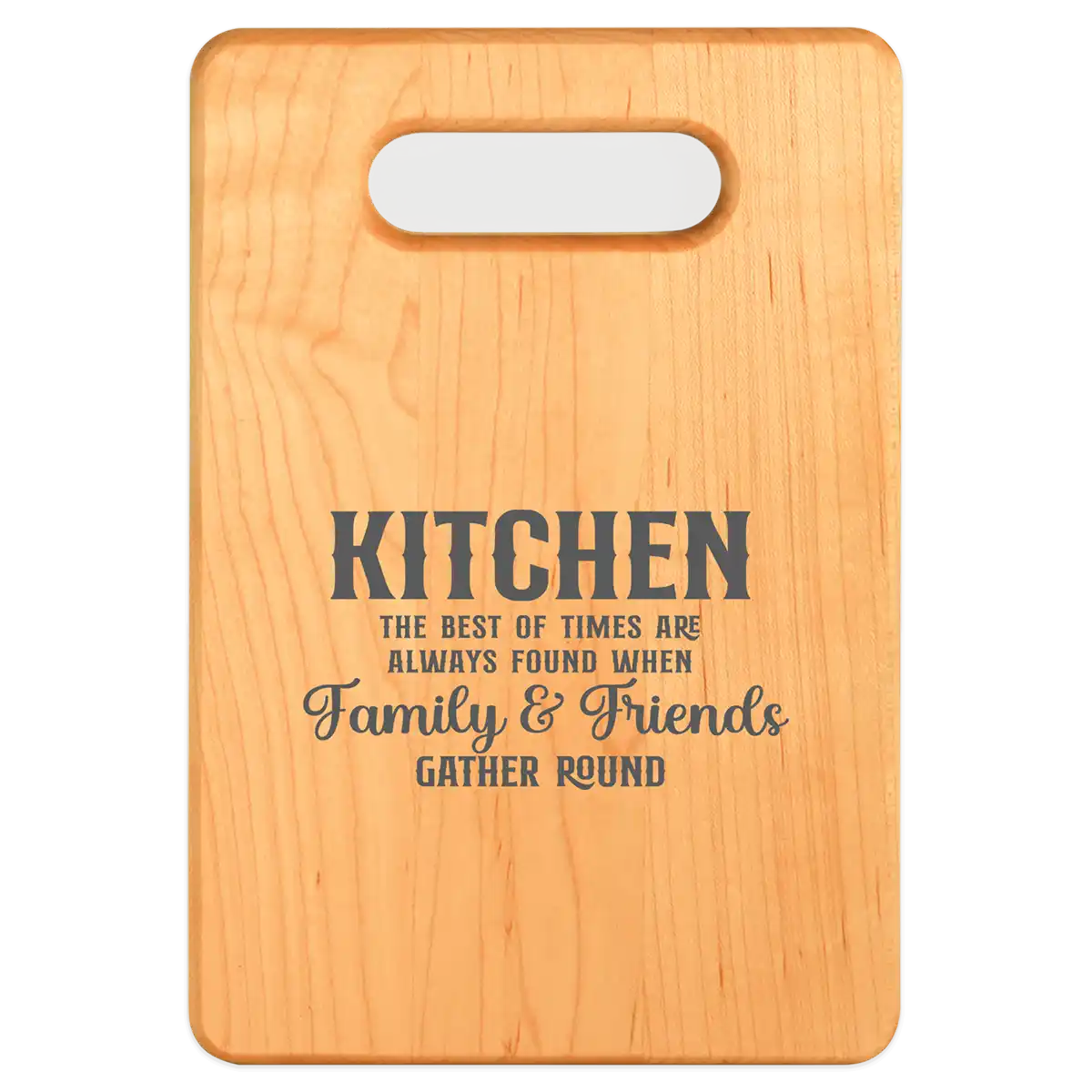 Family and friends maple cutting board 9x6