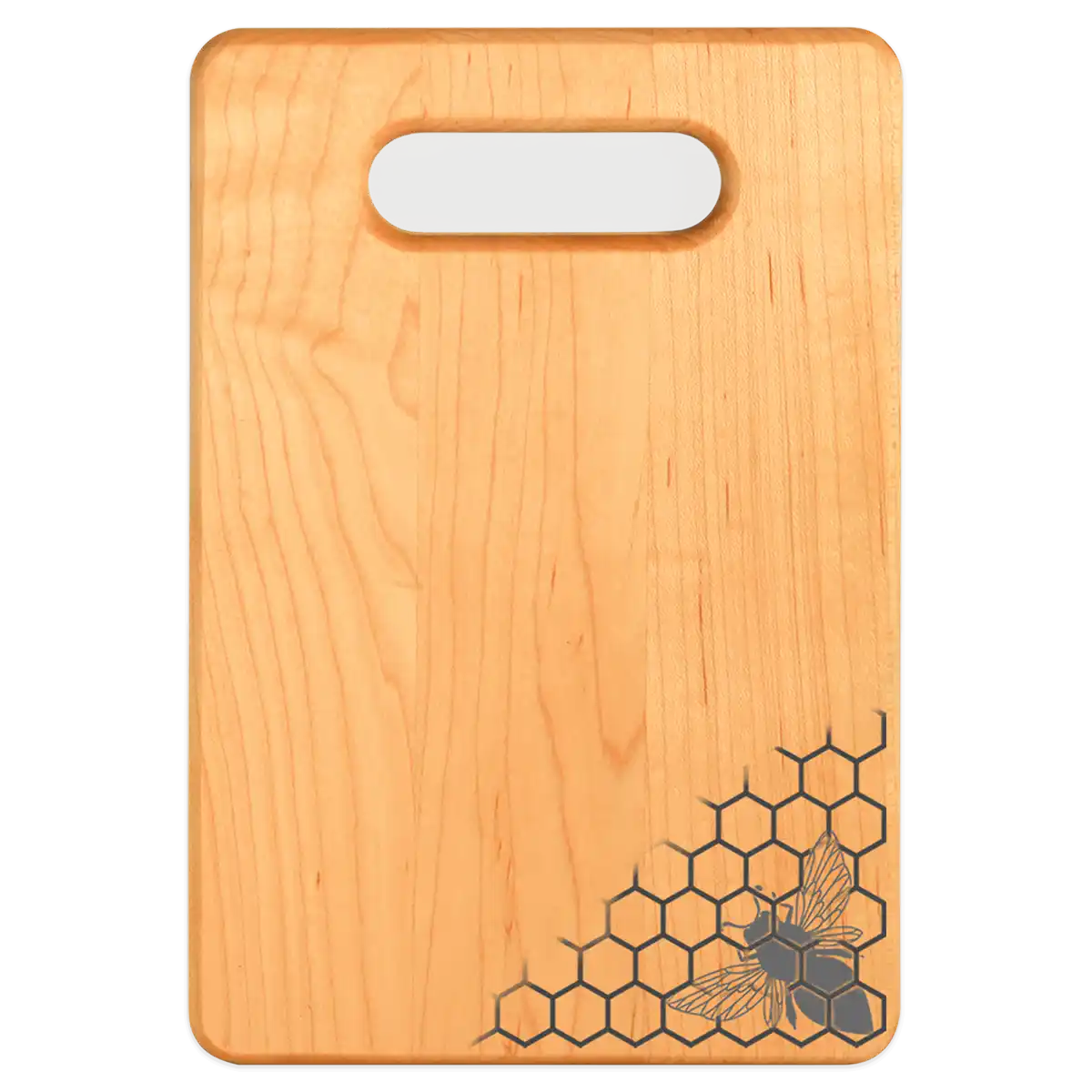 Honeycomb bee maple cutting board 9x6