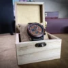 Wood watch with case