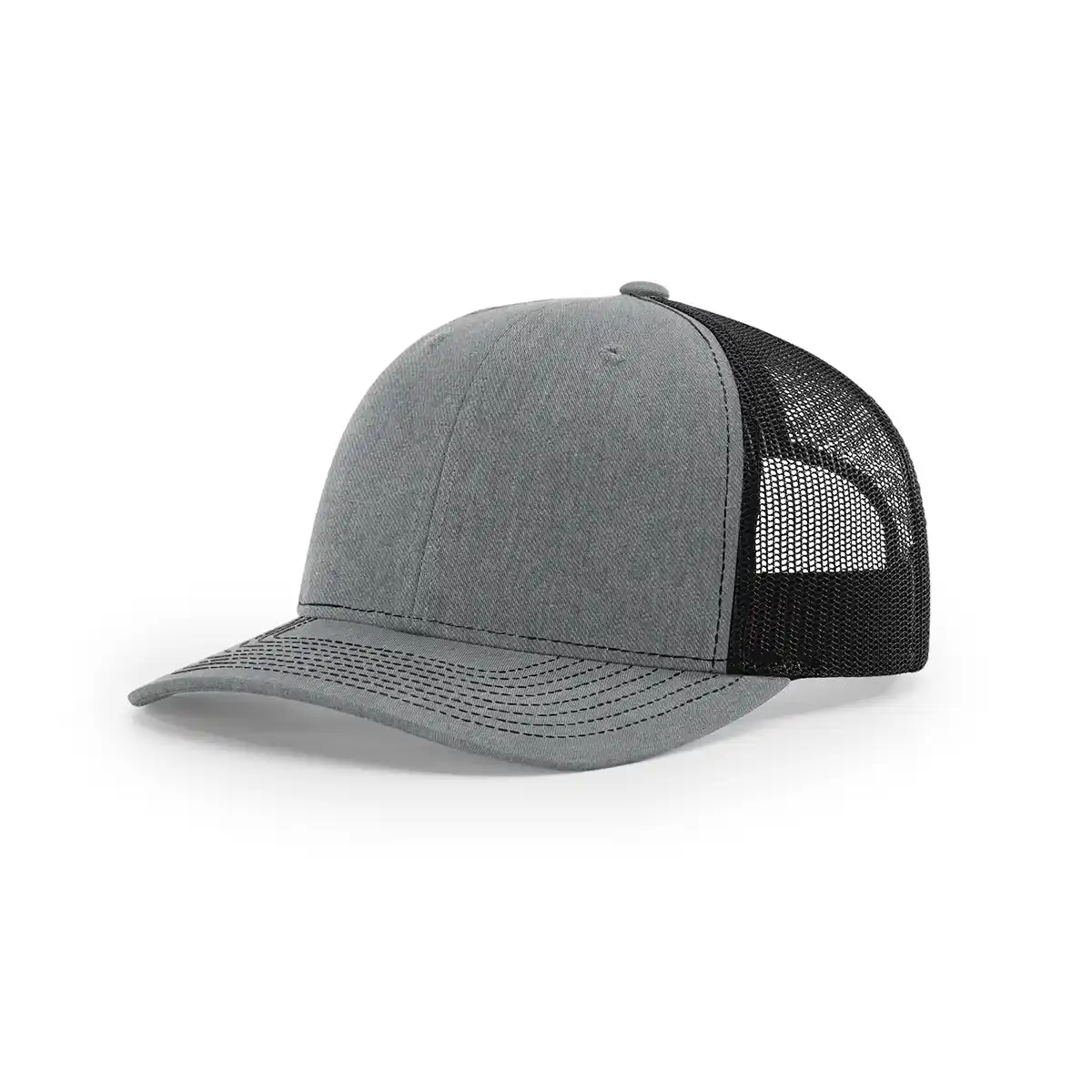 Heather Grey and black Richardson 112 hat