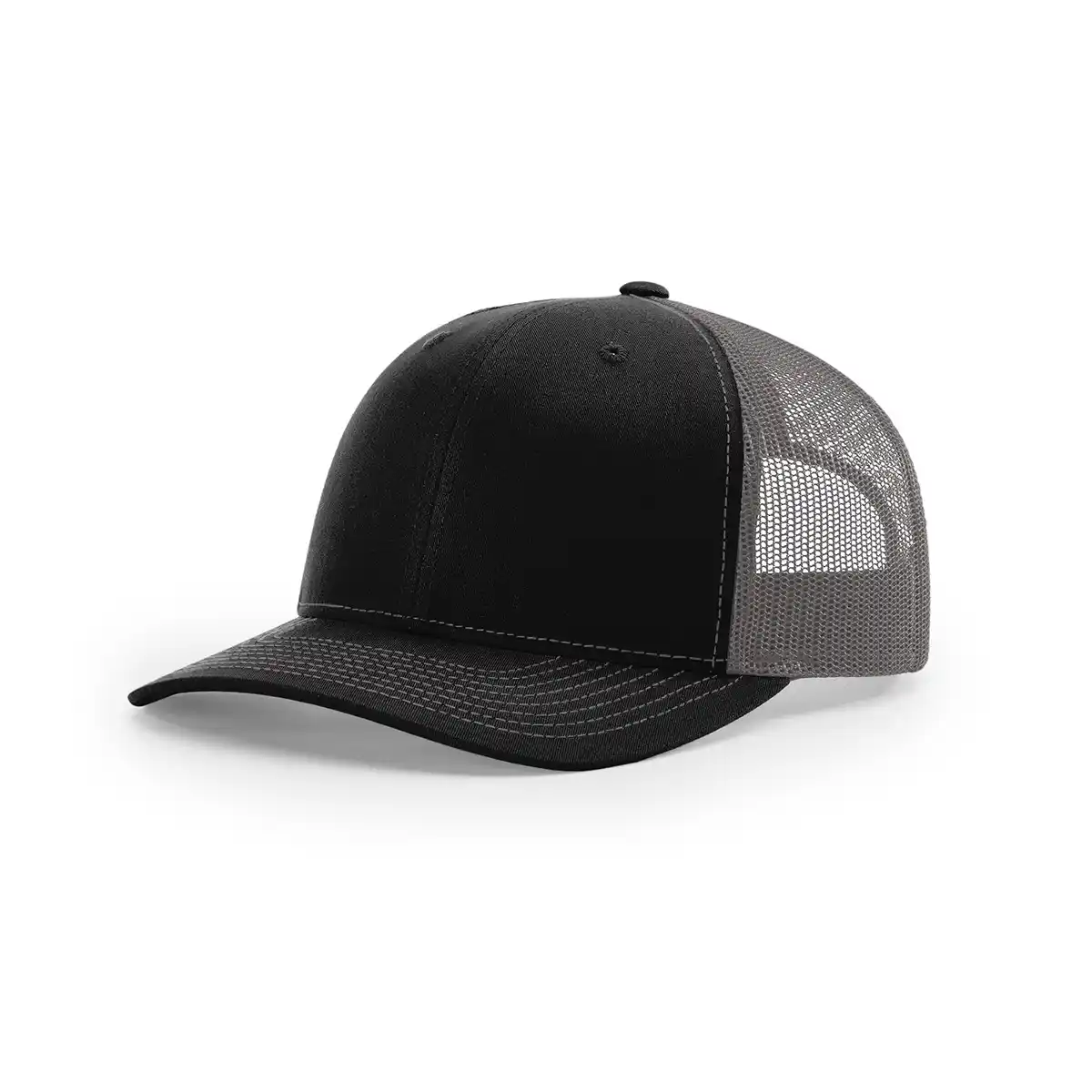 Black and charcoal Richardson 112 hat